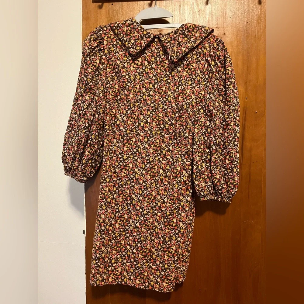 Free People mini dress :) Peter Pan collar with peasant sleeves - Picture 1 of 2